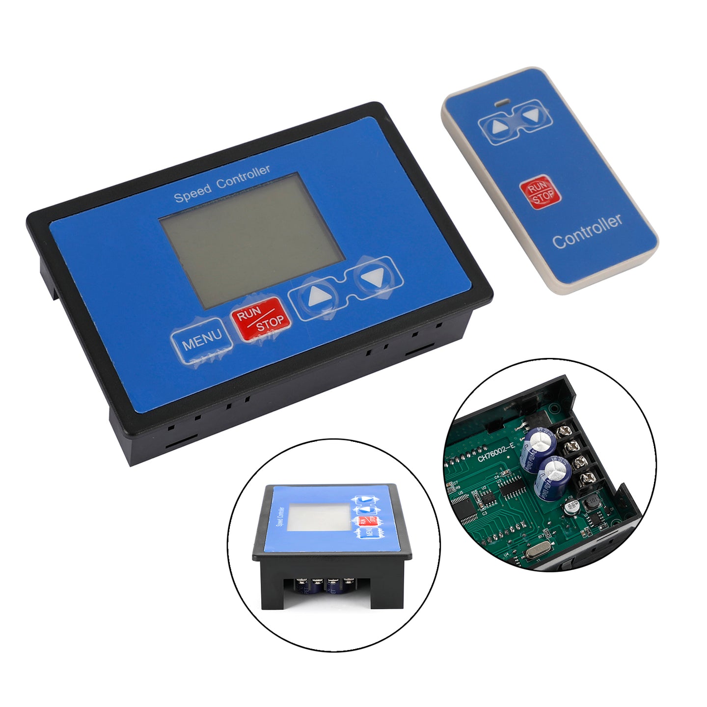 Digital LCD Smart PWM DC Motor Speed Controller Wireless Remote Control 30A UE