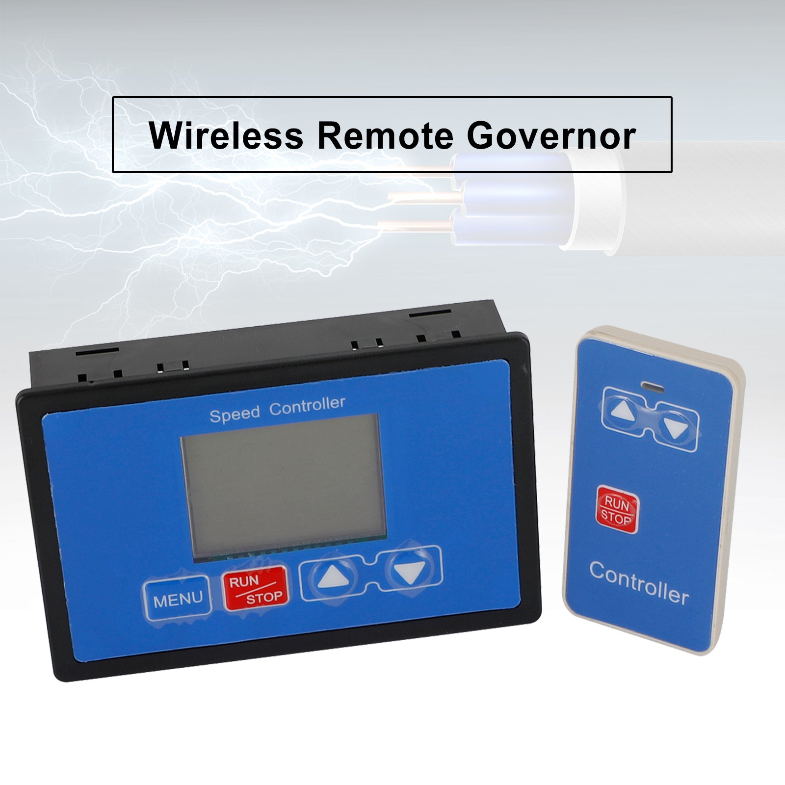 Digital LCD Smart PWM DC Motor Speed Controller Wireless Remote Control 30A UE