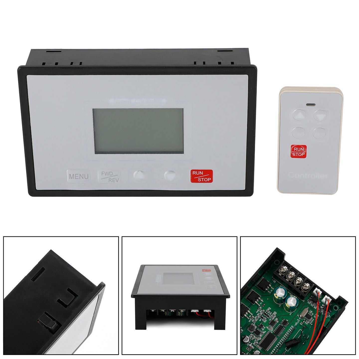 Speed Controller PWM DC Motor Timing Reversible Remote Control LCD Display 60A