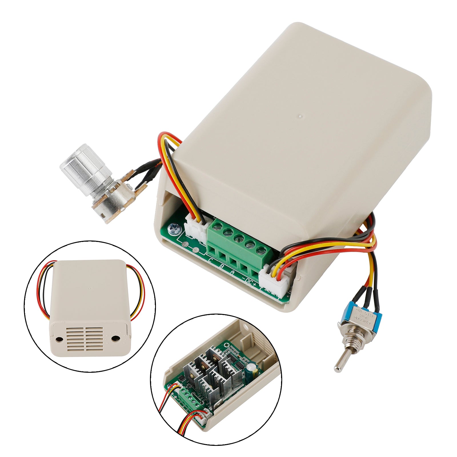 DC 3-Phase Brushless Motor Speed Controller CW CCW Switch 5V 12V 24V 36V 15A
