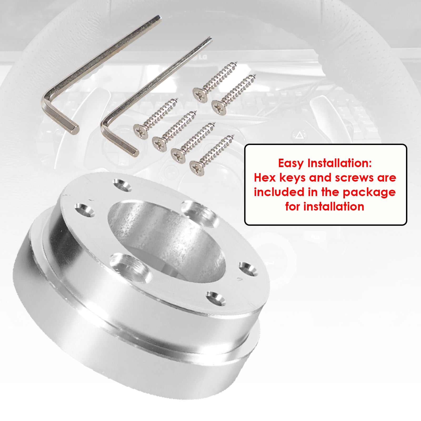 70MM Steering Wheel Adapter Plate For Logitech G29 G920 13/14inch Steering Wheel