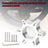 70mm Steering Wheel Adapter Plate For Thrustmaster T300RS 13/14in Steering Wheel