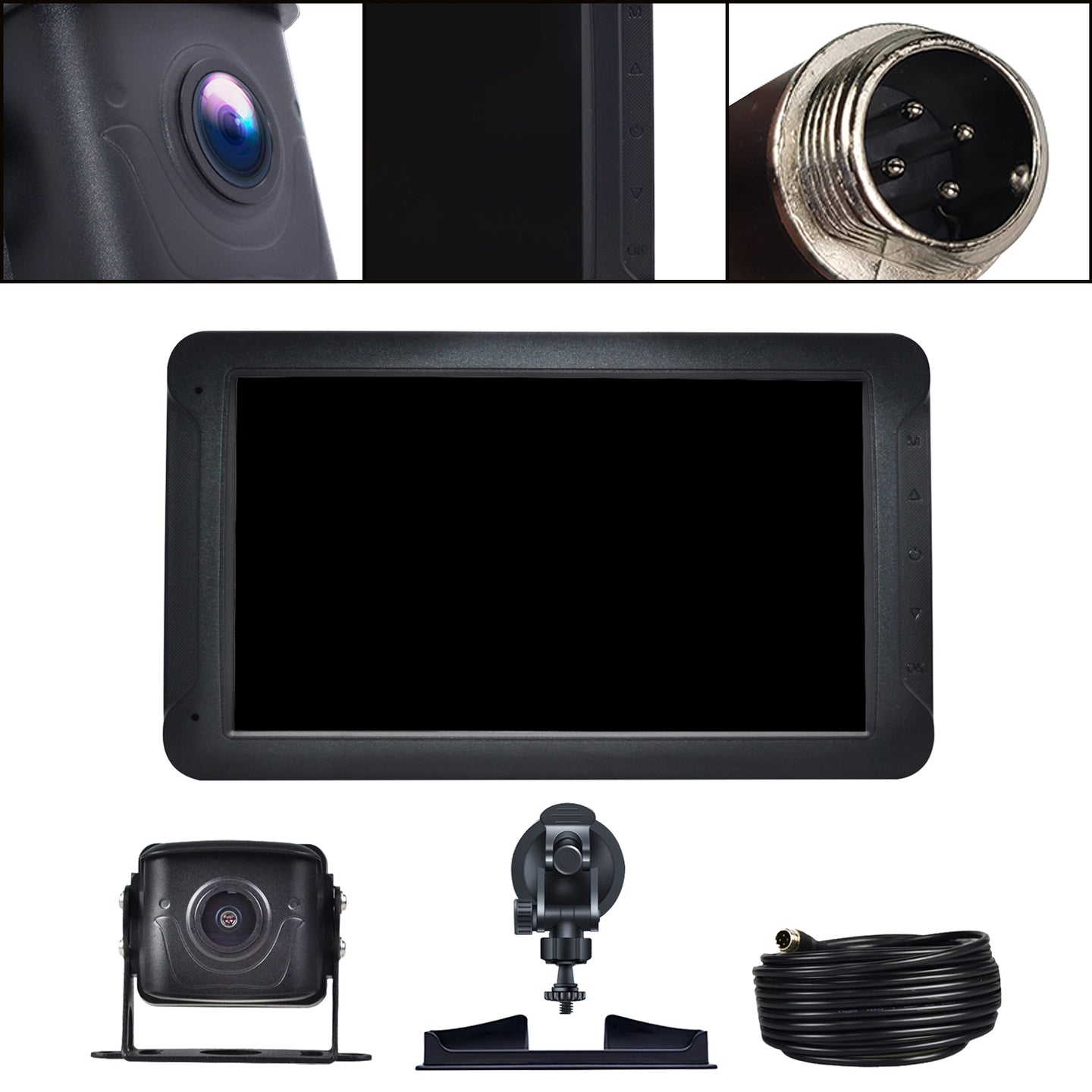 7inch Monitor DVR Driving Video Recorder with Car Charger for RV Truck Bus + Camera