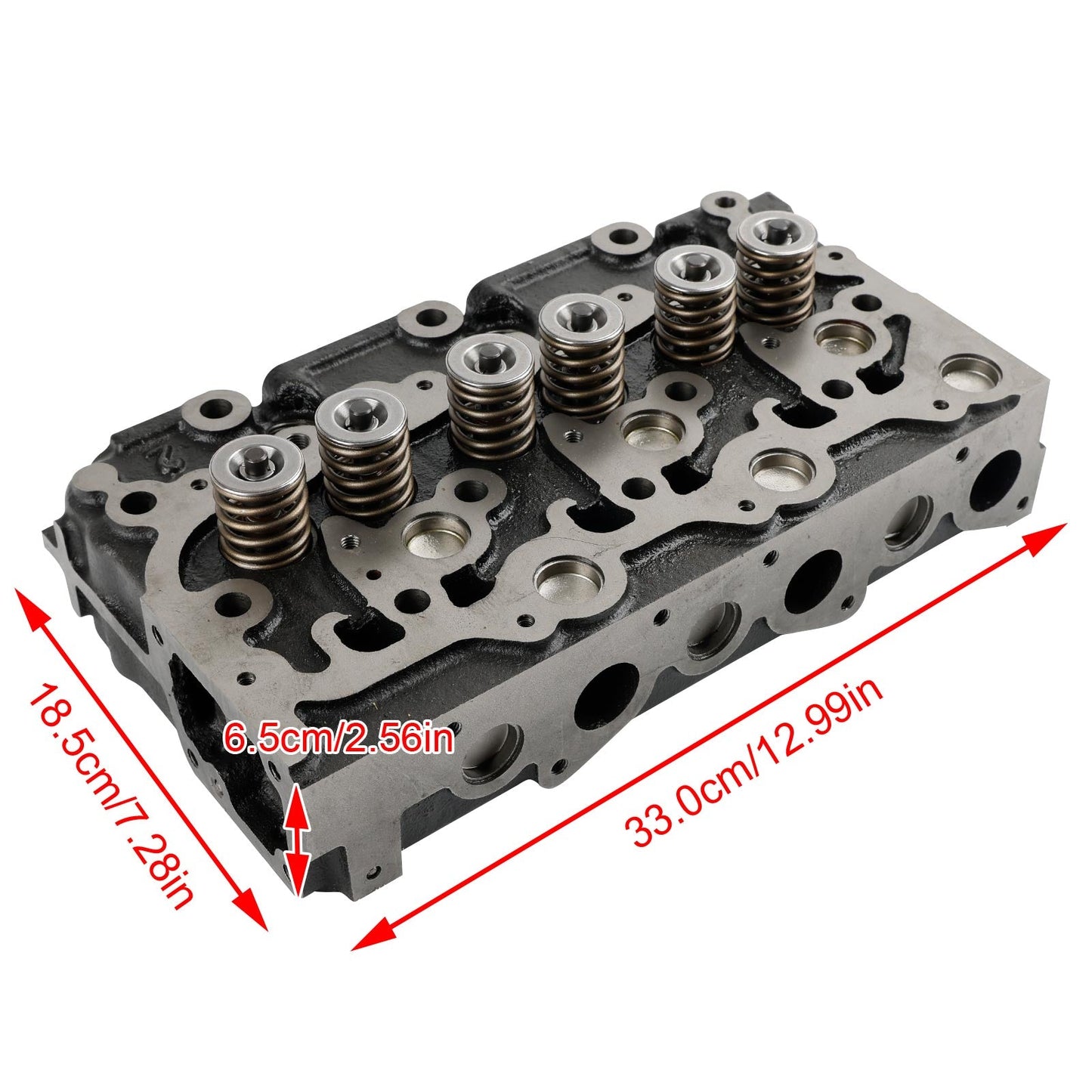 Complete Engine Cylinder Head Assembly for Kubota D1703 Engine – Fits Bobcat 238 325 Excavator