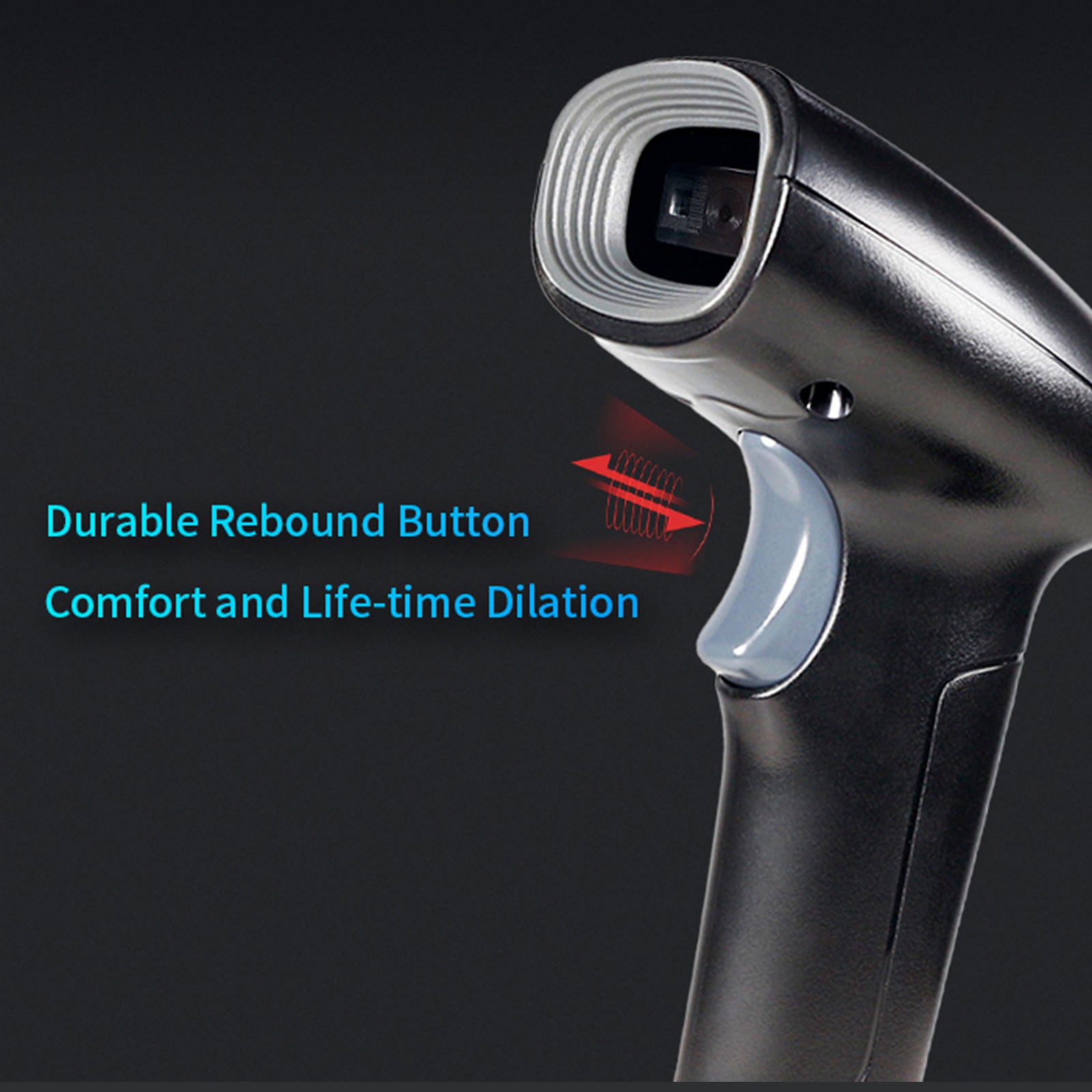 2 In1 1D+2D Portable Handheld Gun Auto USB Laser Scanner Bar Code Reader w Stand