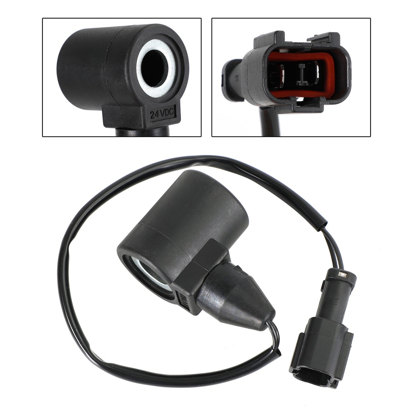 DC 24V Solenoid Valve Coil For Komatsu Excavator PC120-6/PC60-7