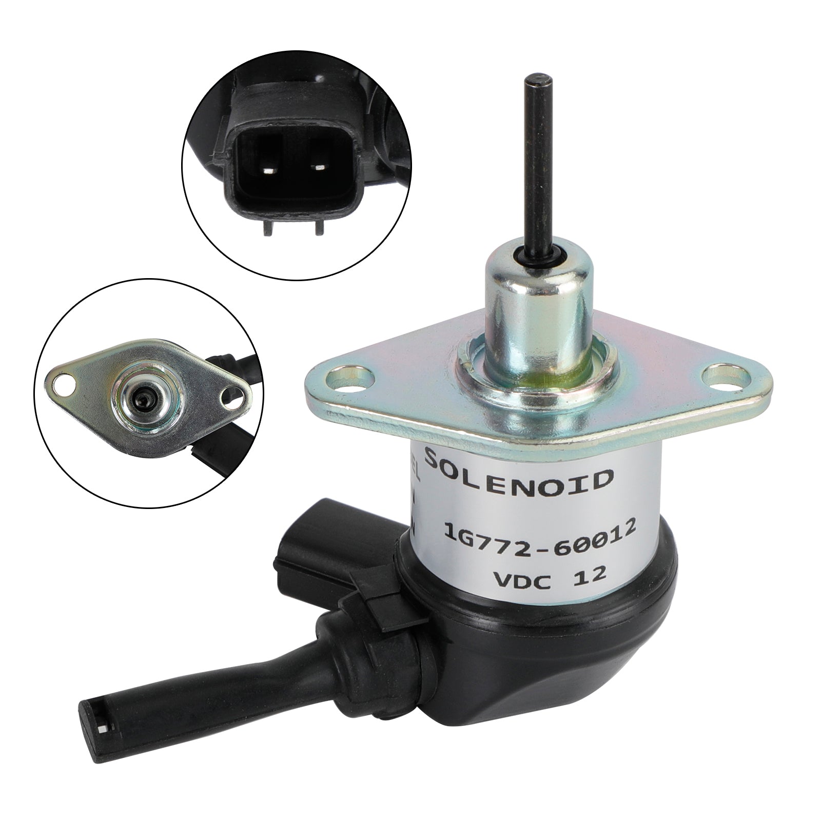 1G772-60012 Fuel Shutoff Solenoid For Kubota V3300 V3600 1G772-60014 12V
