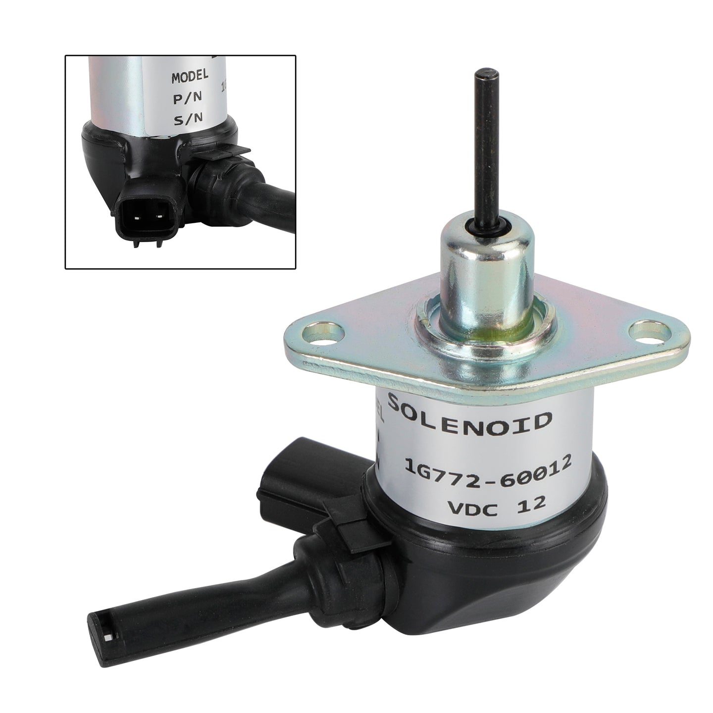 1G772-60012 Fuel Shutoff Solenoid For Kubota V3300 V3600 1G772-60014 12V