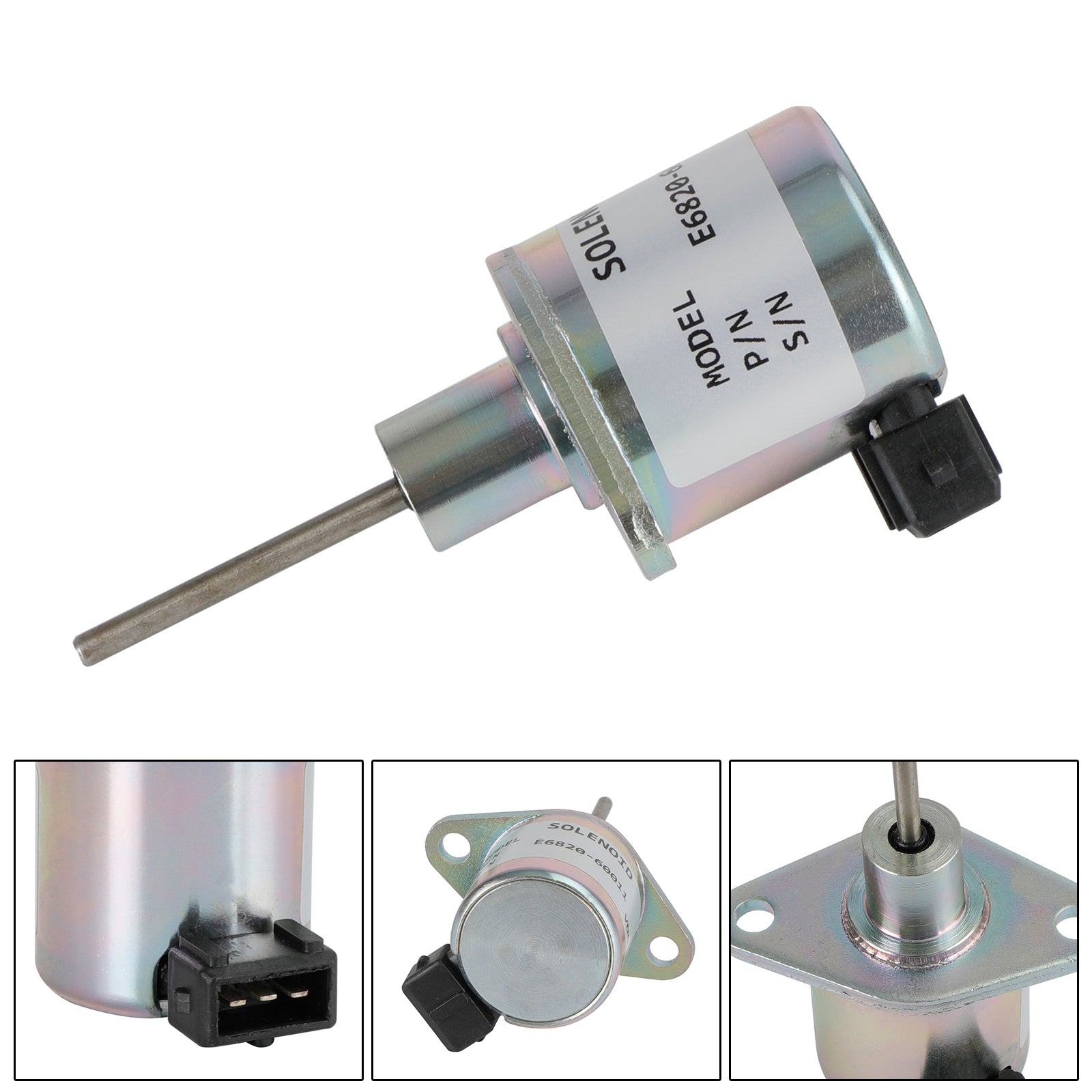 E6820-6001 12V Fuel Shut Off Solenoid for KIOTI CK, DK & RX Series Tractors