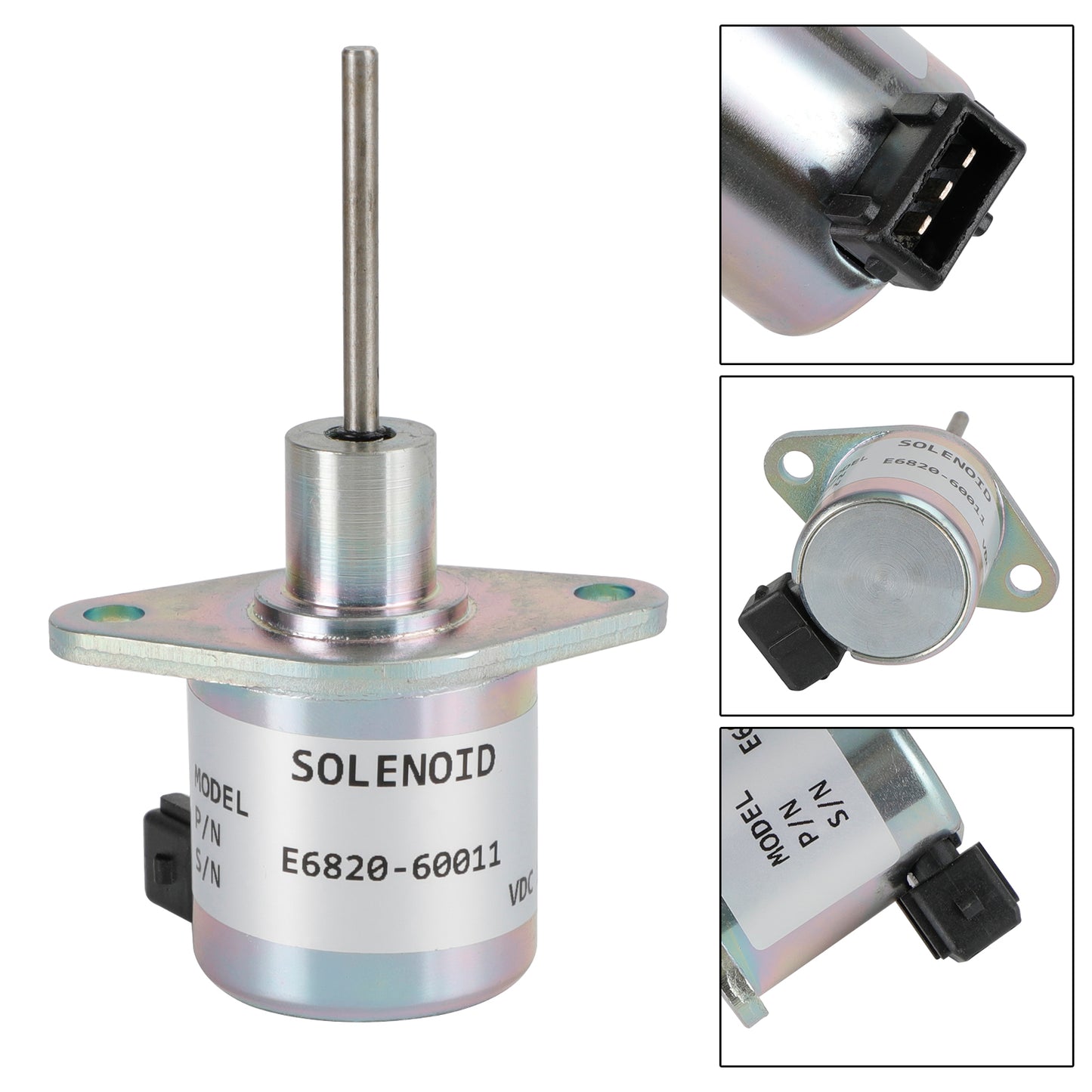 E6820-6001 12V Fuel Shut Off Solenoid for KIOTI CK, DK & RX Series Tractors