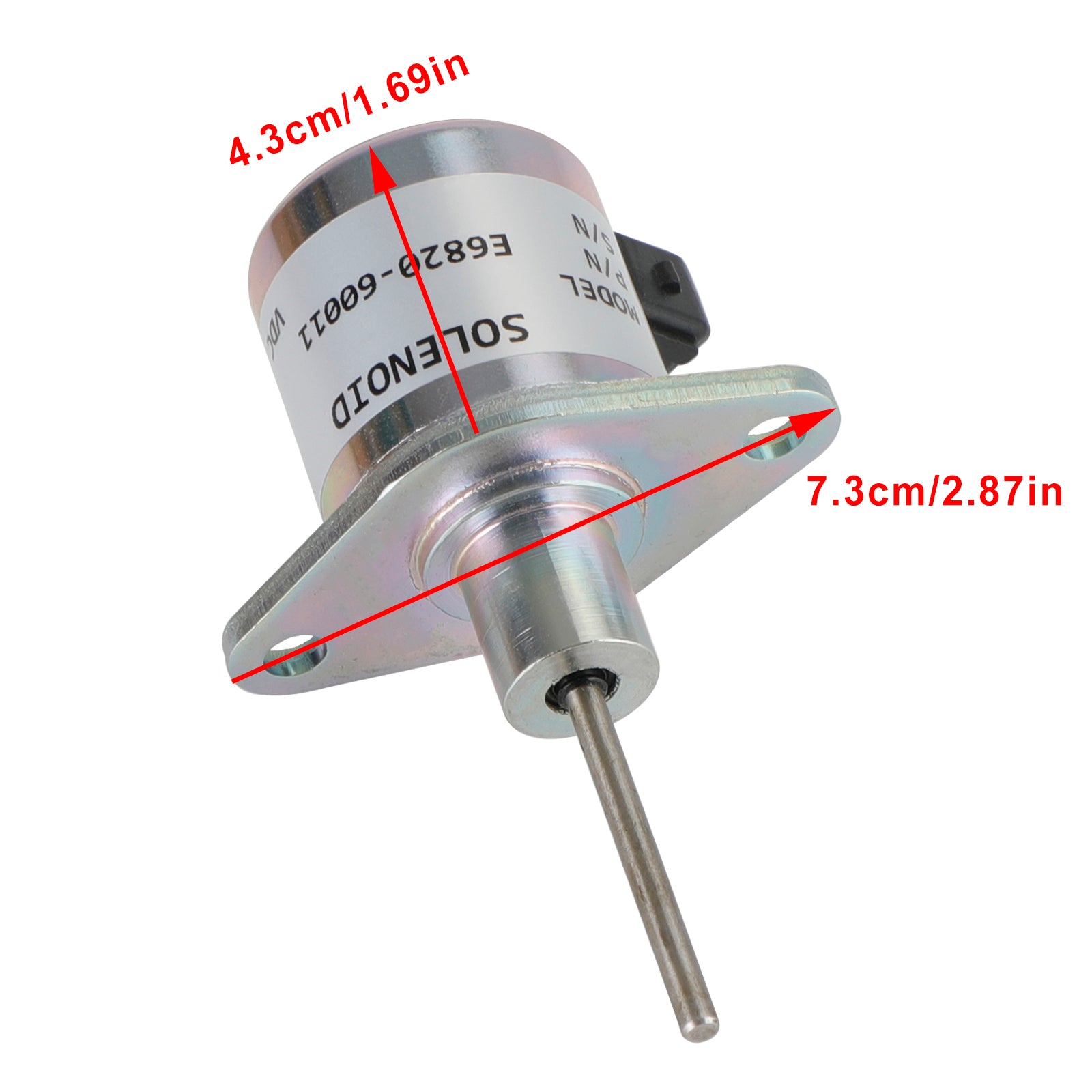 E6820-6001 12V Fuel Shut Off Solenoid for KIOTI CK, DK & RX Series Tractors