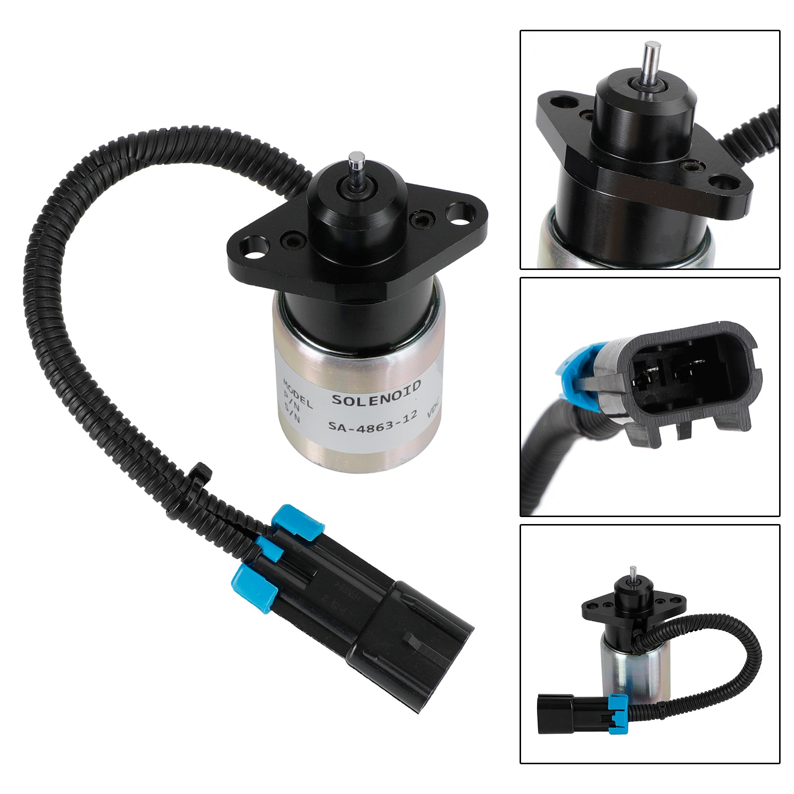 Stop Solenoid Actuator 0175-12A5C9S Sa-4863-12V For Woodward Kubota Engine UE
