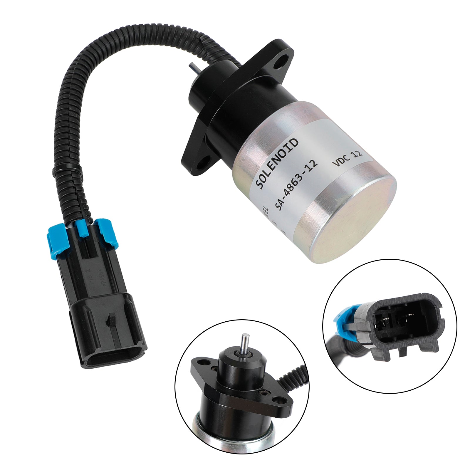 Stop Solenoid Actuator 0175-12A5C9S Sa-4863-12V For Woodward Kubota Engine UE