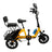 Yellow Electric Trike with Long-Lasting Battery & Comfort