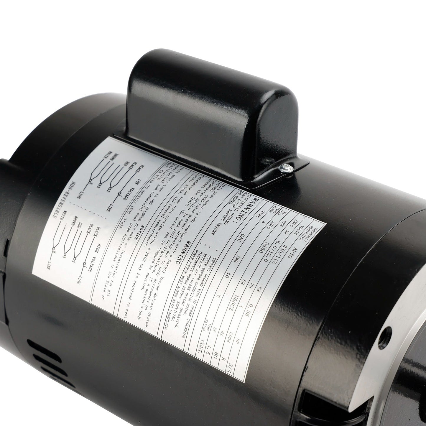 B625 Pool Booster Pump Motor, 3/4 HP, Replacement for Polaris PB4-60, 115V/230V