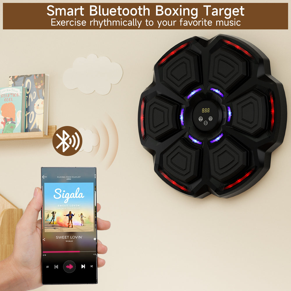 Bluetooth Smart Boxing Machine for Adults & Kids – Wall-Mounted Reflex Training Punching Workout Equipment for Home Office & Gym – Fun Fitness & Boxing Trainer (Copy)