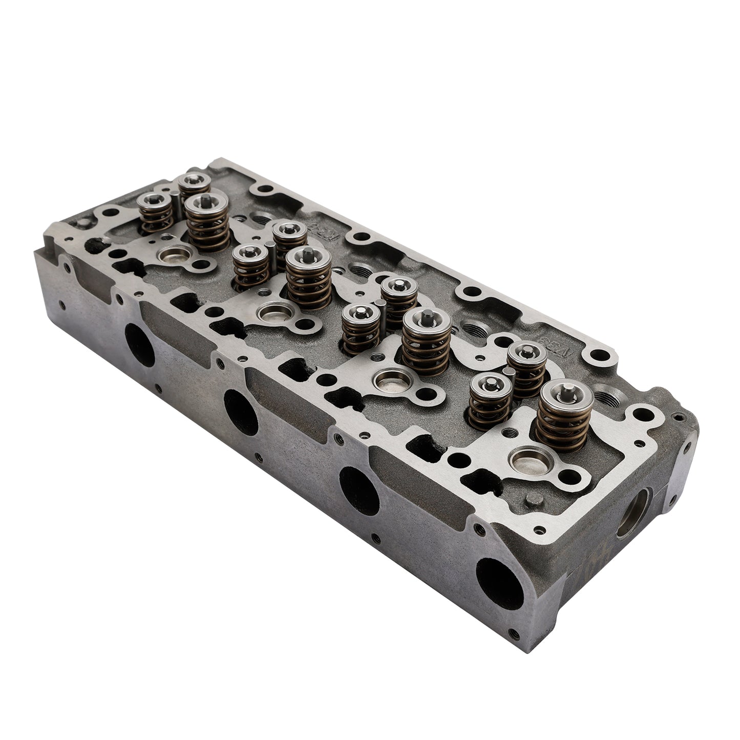 Complete Cylinder Head for Kubota V3300 Engine, Fits Bobcat S650 & Kubota SVL75, with 12 Valves Pre-Installed