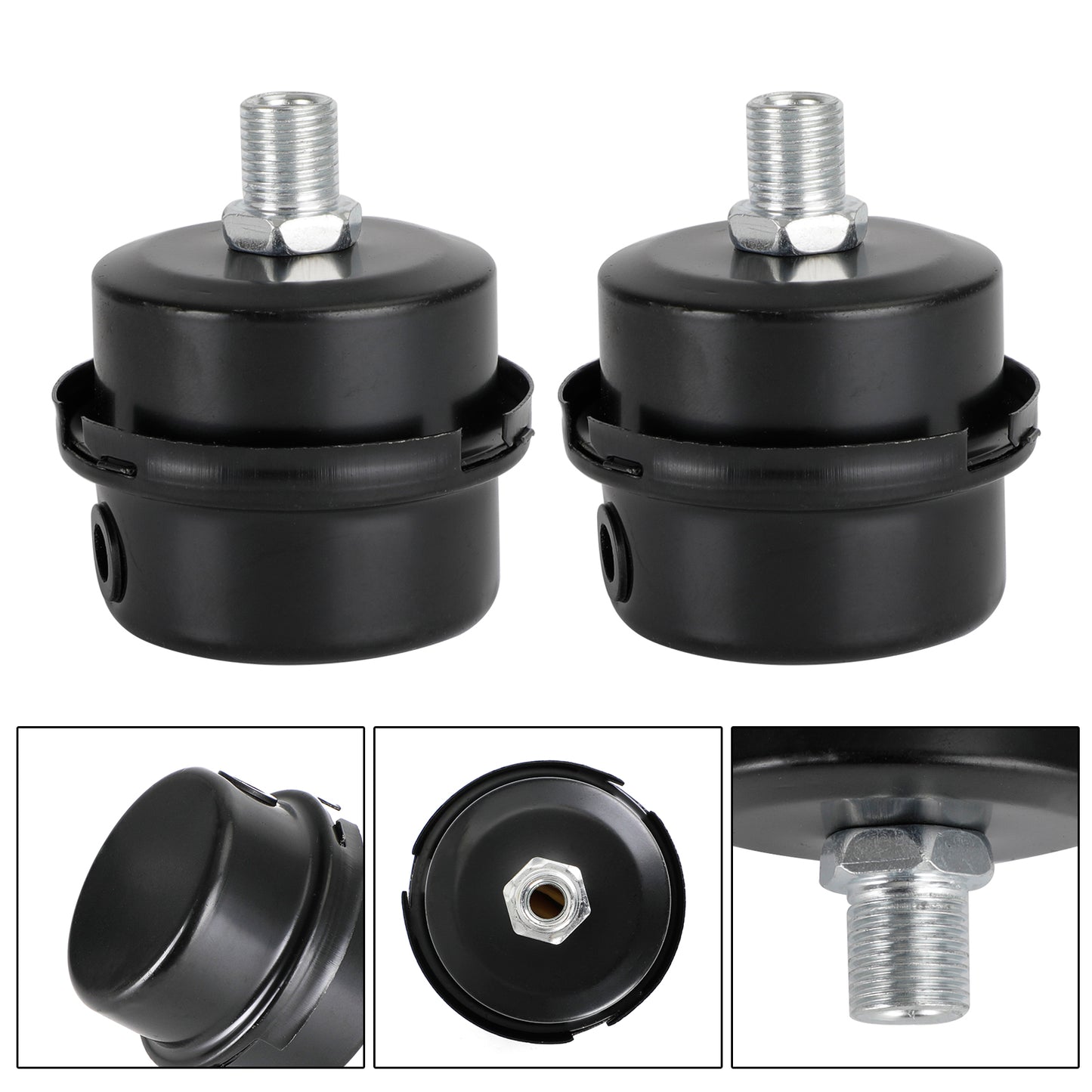 2Pcs Compressor Air Intake Filter 1/4" 13MM Paper For Air Compressor