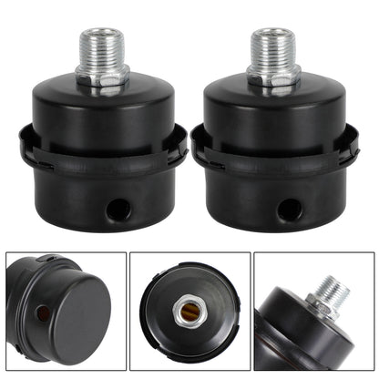 2x Filter Metal Air Compressor Intake Filter Noise Muffler Silencer 13/16/20mm, 3/8"