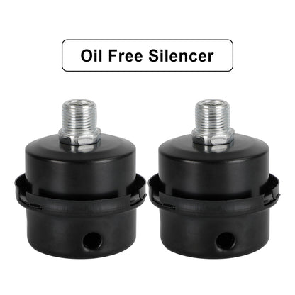 2x Filter Metal Air Compressor Intake Filter Noise Muffler Silencer 13/16/20mm, 3/8"