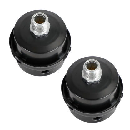 2x Filter Metal Air Compressor Intake Filter Noise Muffler Silencer 13/16/20mm, 3/8"