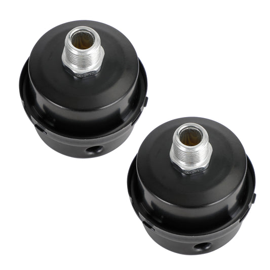 2x Filter Metal Air Compressor Intake Filter Noise Muffler Silencer 13/16/20mm, 3/8"