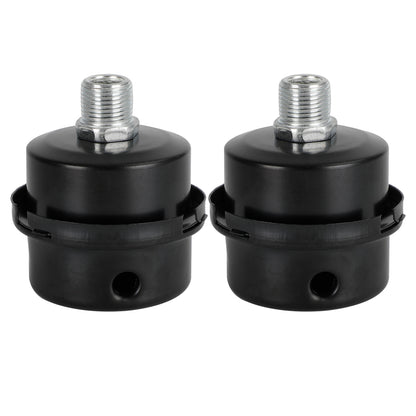 2x Filter Metal Air Compressor Intake Filter Noise Muffler Silencer 13/16/20mm, 3/8"