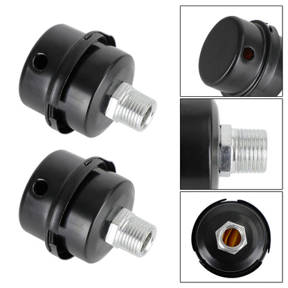 2x Filter Metal Air Compressor Intake Filter Noise Muffler Silencer 13/16/20mm, 1/2"