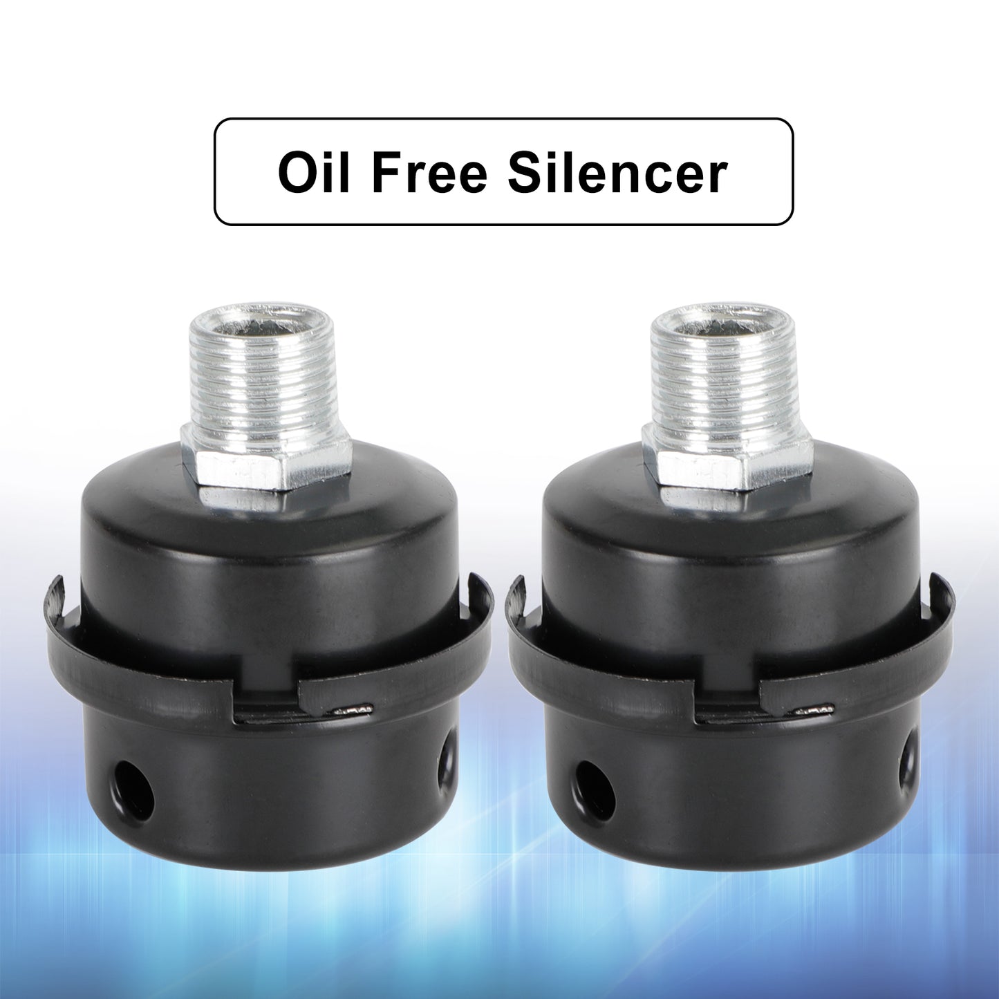 2x Filter Metal Air Compressor Intake Filter Noise Muffler Silencer 13/16/20mm, 1/2"