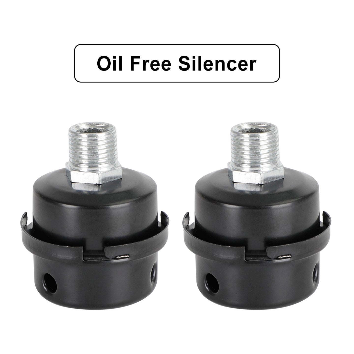 2x Filter Metal Air Compressor Intake Filter Noise Muffler Silencer 13/16/20mm, 1/2"