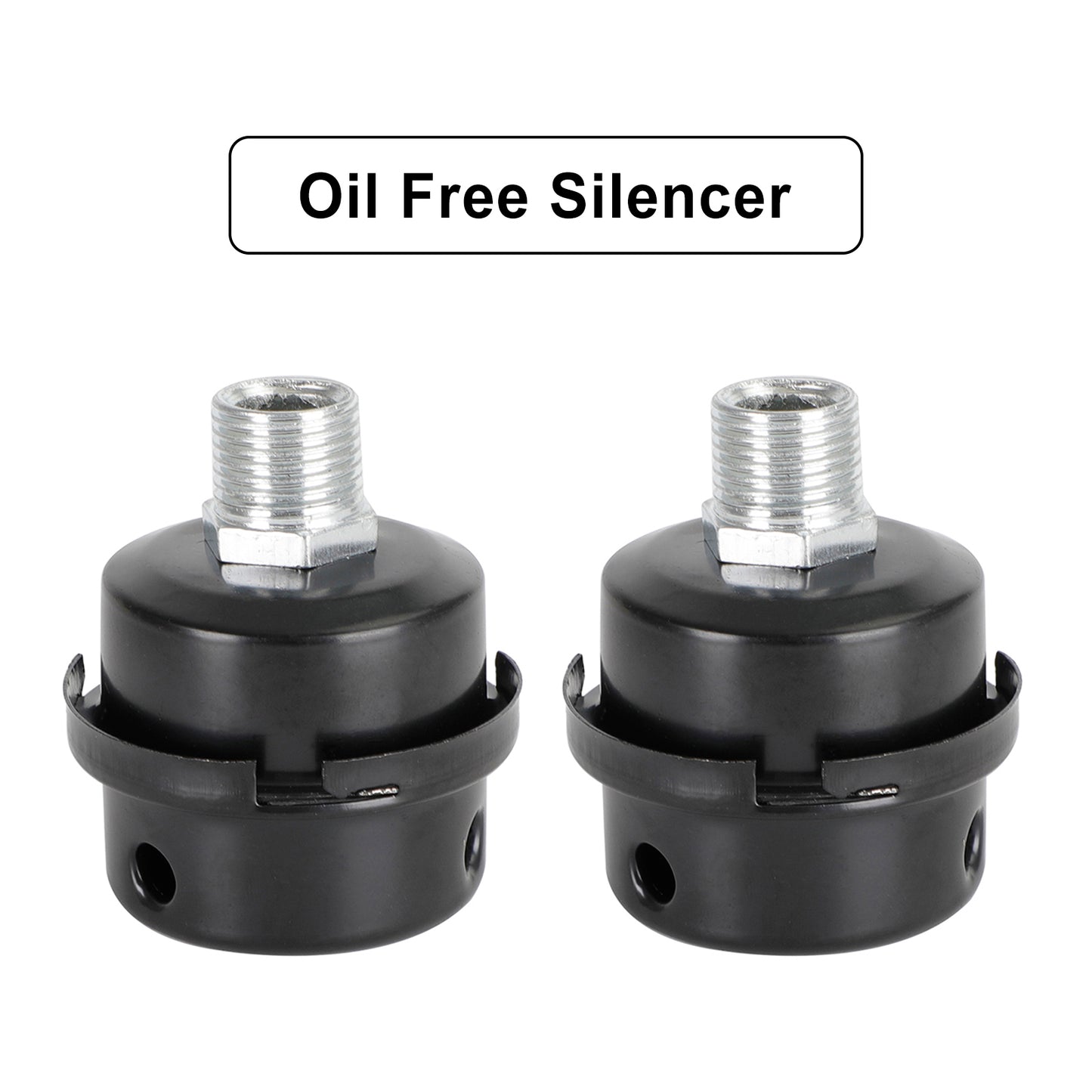 2x Filter Metal Air Compressor Intake Filter Noise Muffler Silencer 13/16/20mm, 1/2"