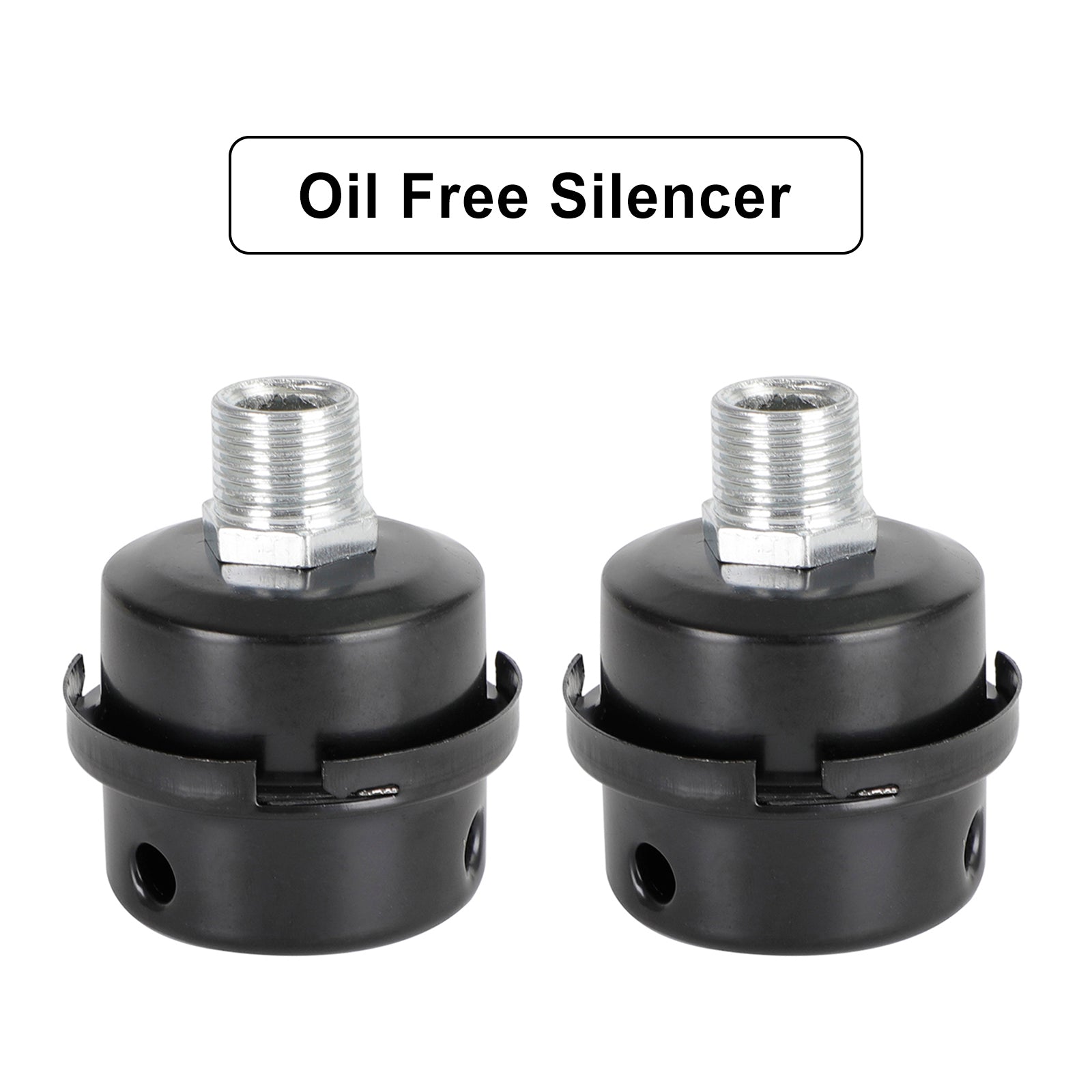 2x Filter Metal Air Compressor Intake Filter Noise Muffler Silencer 13/16/20mm, 1/2"