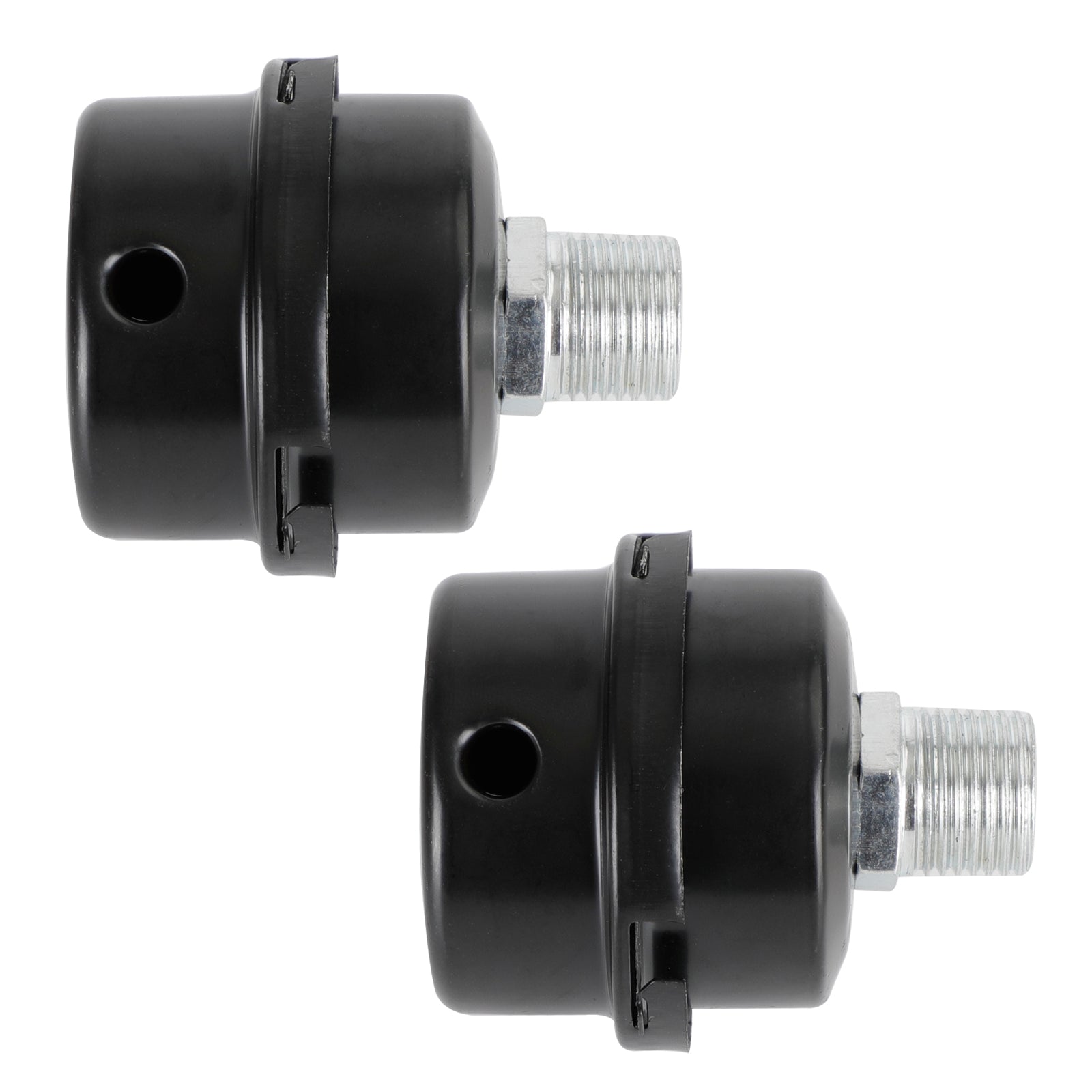 2x Filter Metal Air Compressor Intake Filter Noise Muffler Silencer 13/16/20mm, 1/2"