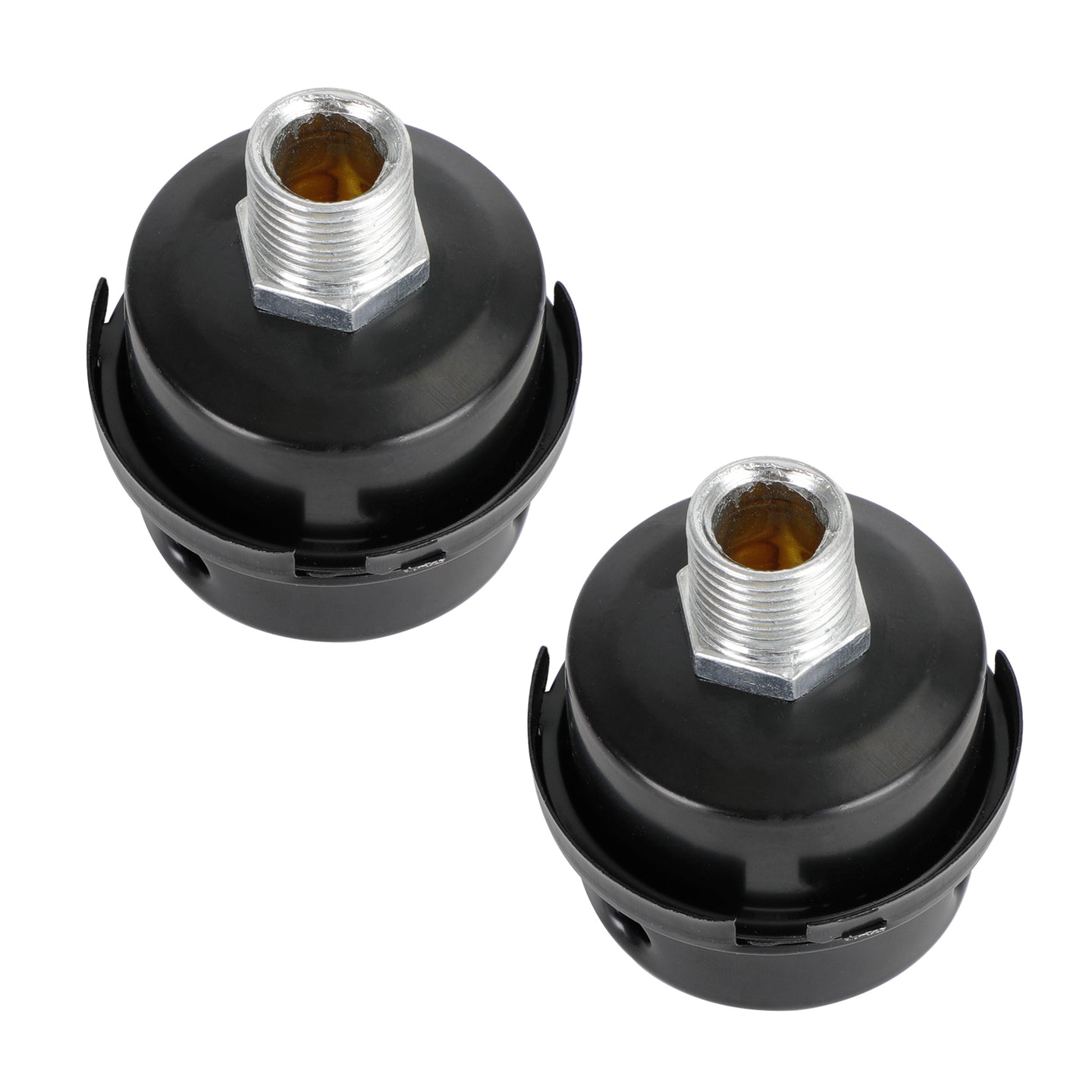 2x Filter Metal Air Compressor Intake Filter Noise Muffler Silencer 13/16/20mm, 1/2"