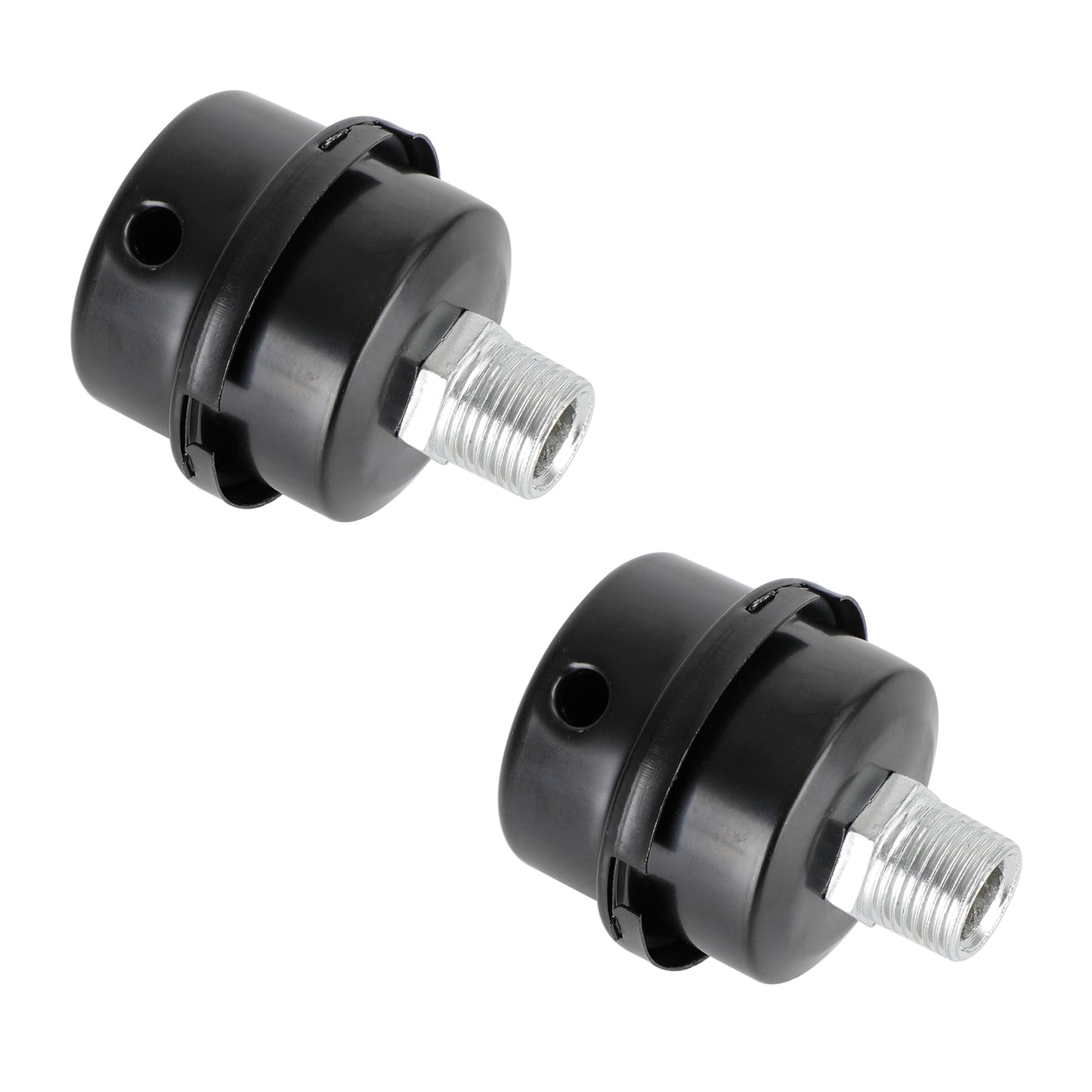 2x Filter Metal Air Compressor Intake Filter Noise Muffler Silencer 13/16/20mm, 1/2"