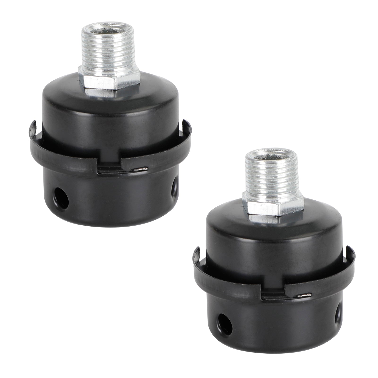 2x Filter Metal Air Compressor Intake Filter Noise Muffler Silencer 13/16/20mm, 1/2"
