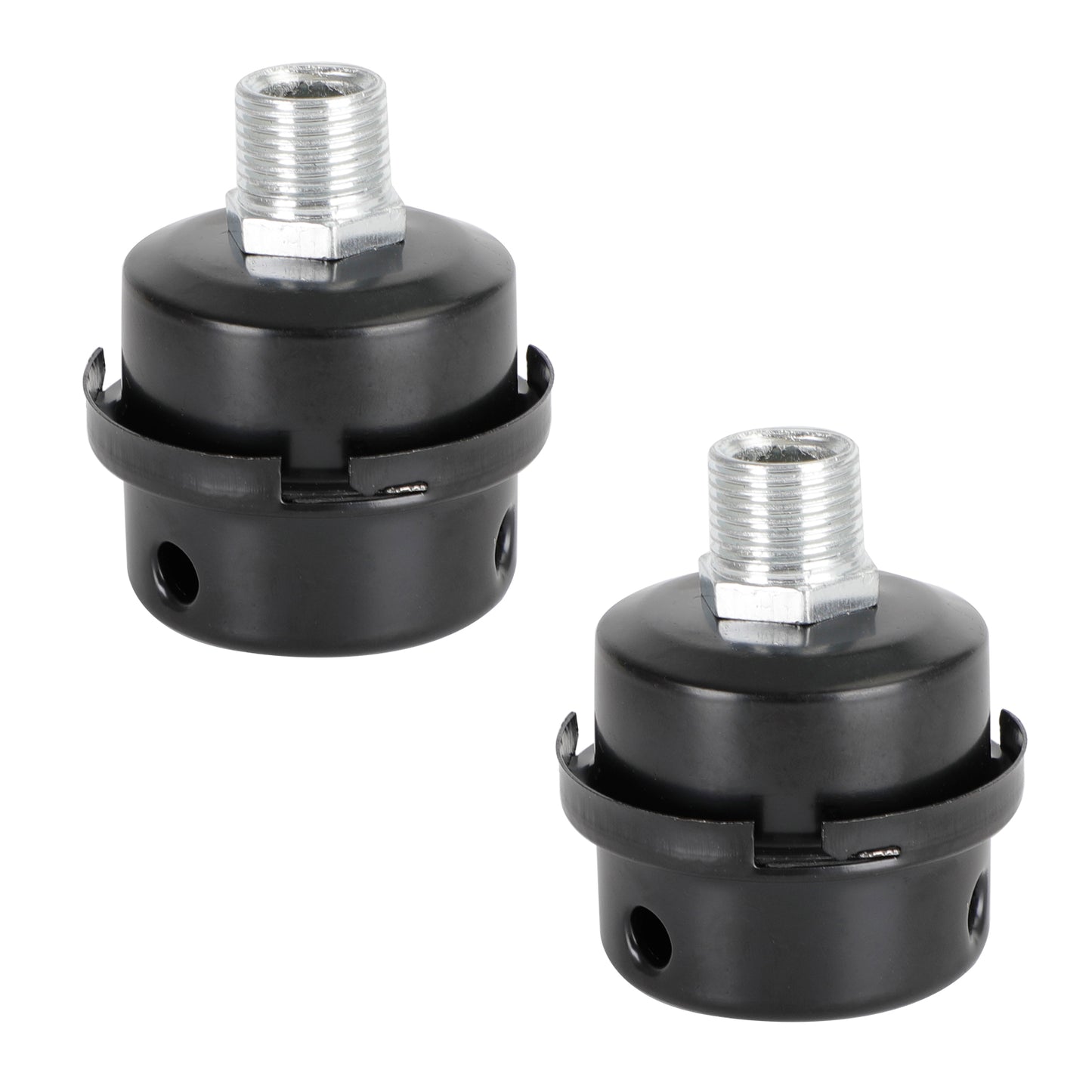 2x Filter Metal Air Compressor Intake Filter Noise Muffler Silencer 13/16/20mm, 1/2"