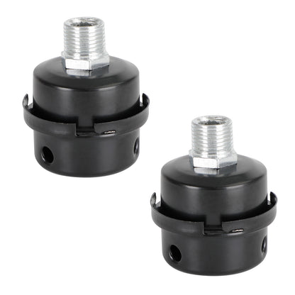 2x Filter Metal Air Compressor Intake Filter Noise Muffler Silencer 13/16/20mm, 1/2"