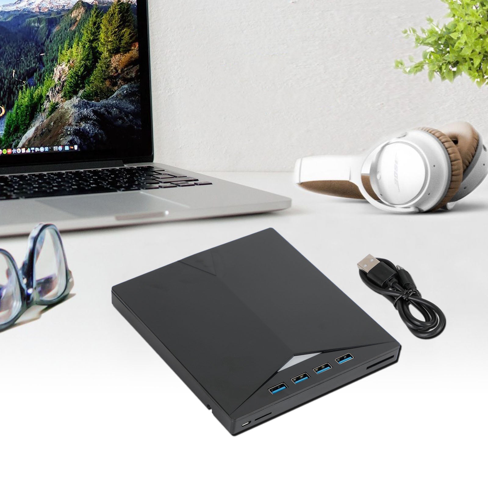 USB Type-C 7 IN 1 External ray Disc Writer Reader CD DVD Drive USB 3.0 ...