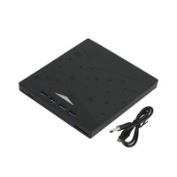 7 in 1 External CD/DVD Burner Drive USB 3.0 Type-c Type A CD-ROM Laptop,External CD/DVD Drive for Laptop 7 in 1 USB 3.0 DVD Player Portable