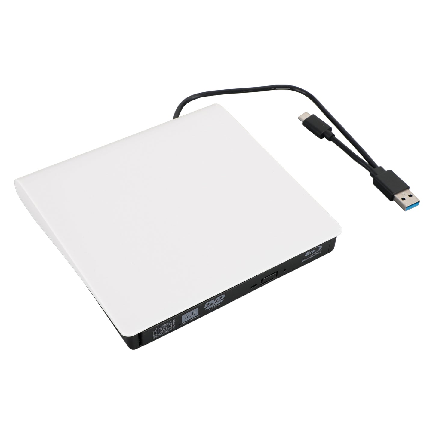 2 IN 1 USB&Type-c External Disc Writer + Reader Burner for Windows Mac