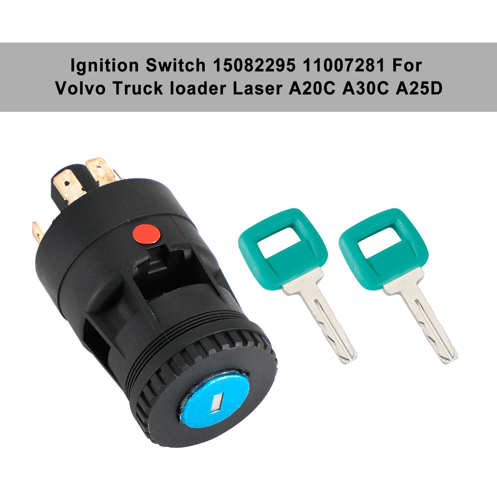 Ignition Switch W/2 Keys 15082295 11007281 Fits For Volvo Truck A20C A30C