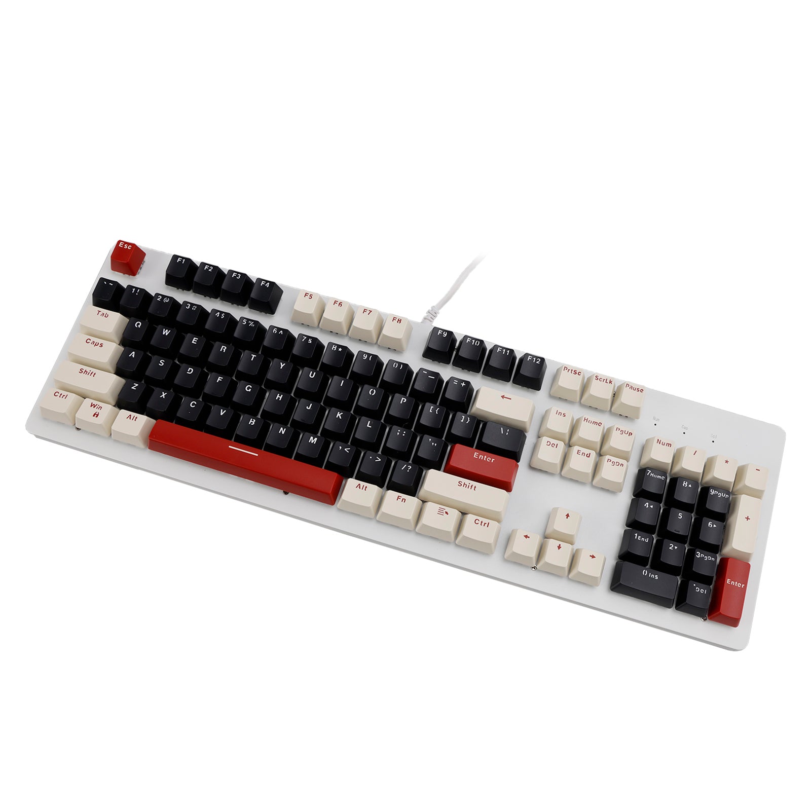 104Key Wired Mechanical Linear Switch Gaming Keyboard With Blue Switch RGB Light