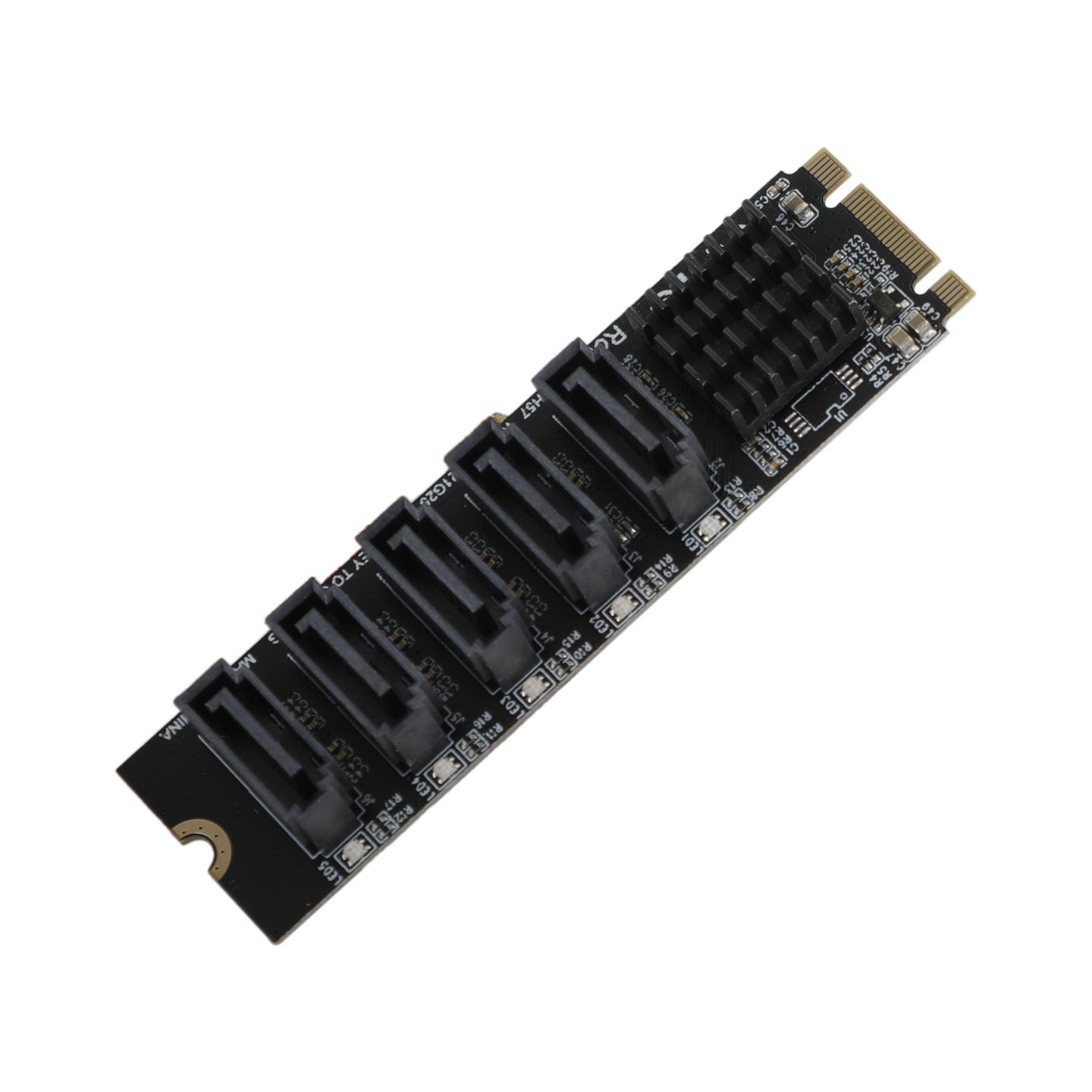 M.2 To SATA 3.0 Adapter JMB575 5 Port Hard Disk Drive Expansion Card for PH56