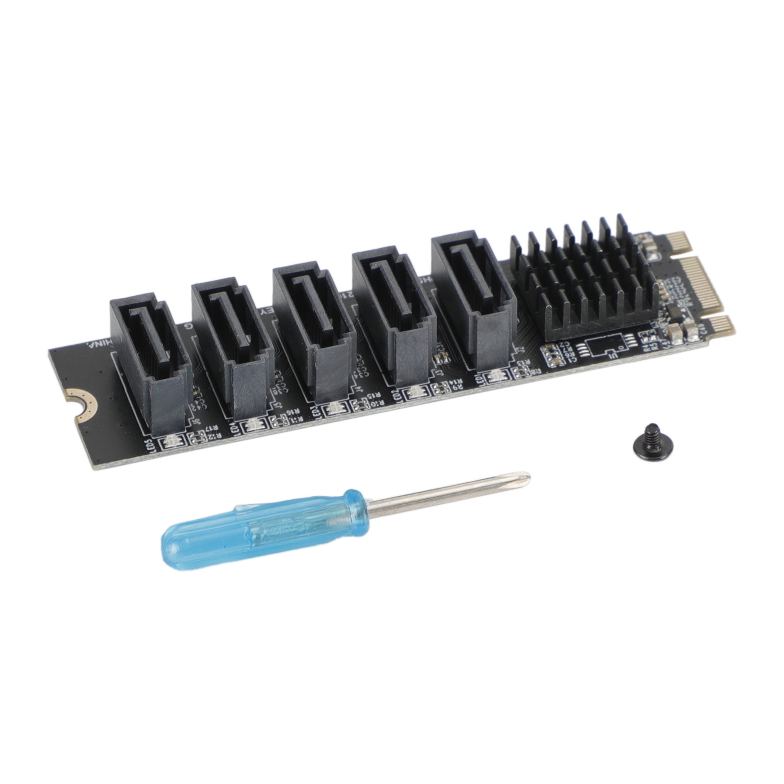 M.2 To SATA 3.0 Adapter JMB575 5 Port Hard Disk Drive Expansion Card for PH56