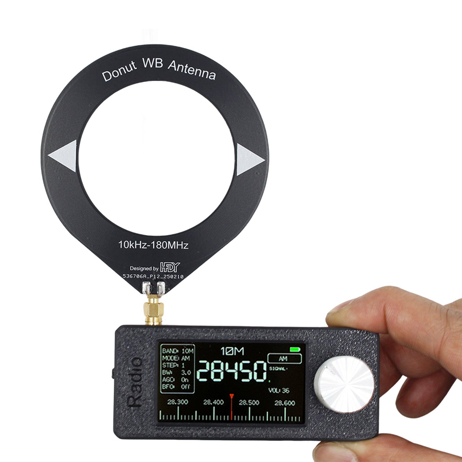 SI4732 Portable Radio 0.5-108MHz LSB USB Mini Pocket Radio 1.9-inch IPS Display