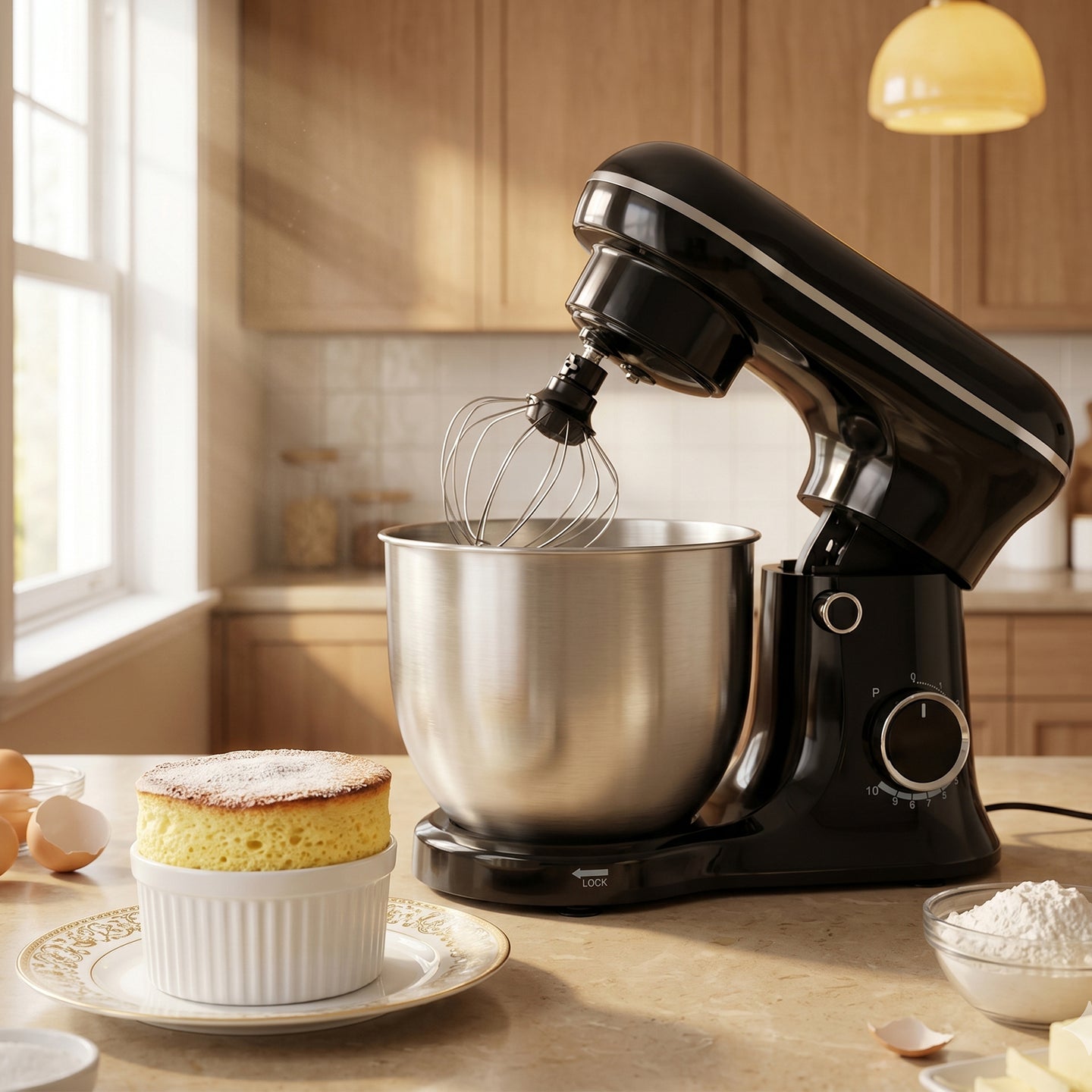 7.4QT Electric Stand Mixer & Dough Maker with Ferment Function (10-Speed)