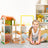 3 Story Wooden Doll House With Balcony 23 Accessories Toy Gift For 3 +Years Kids