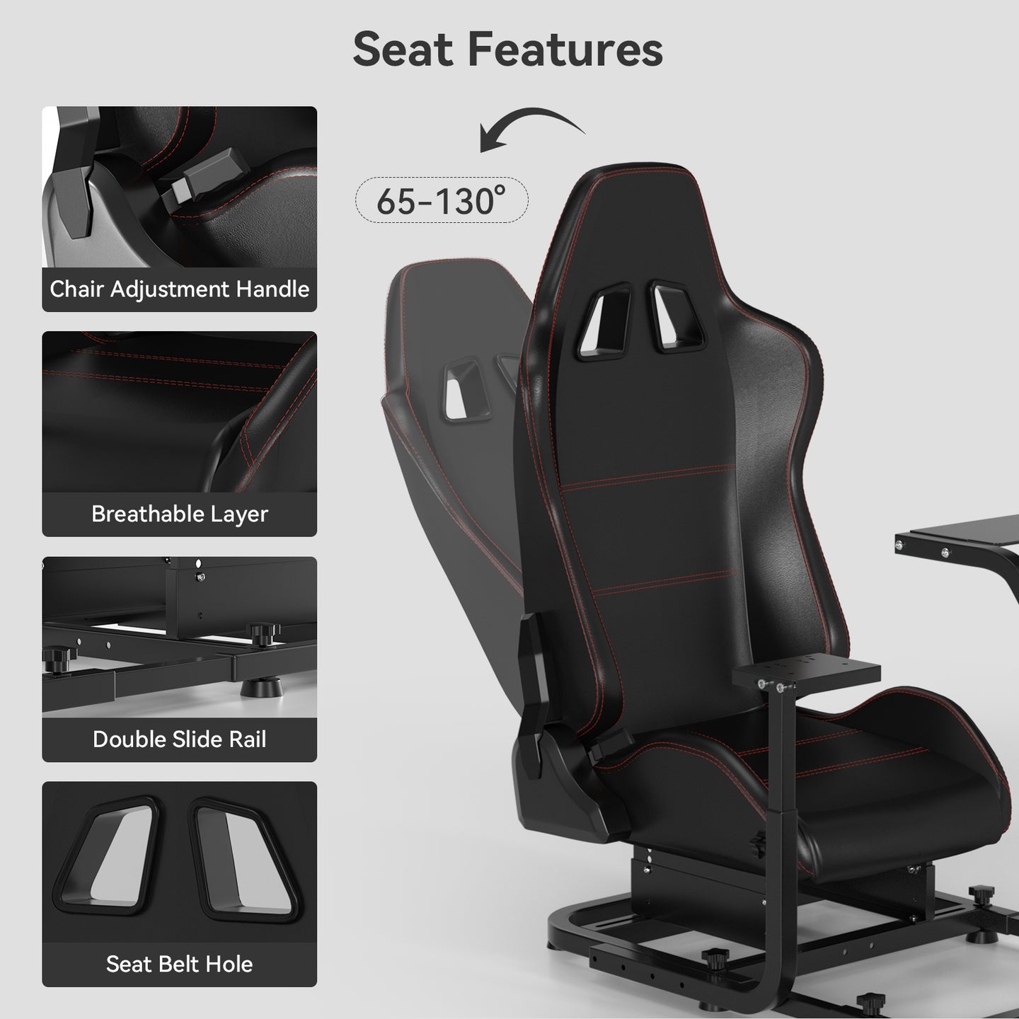 Seat Racing Simulation Game Stand for Fanatec Thrustmaster T300RS TX F458 T500RS