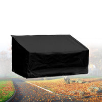 Black Waterproof Heavy Duty Garden Couch Outdoor 2/3/4 Seater Bench Seat Cover, 4Seats 190x66x89cm